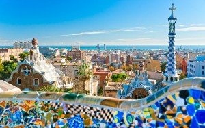 Barcelona - kilátás a Parc Güell-ről