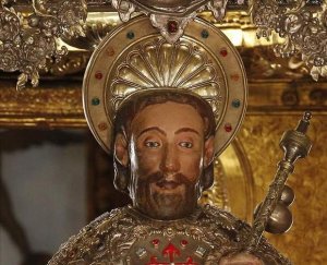 Santiago szobra a róla elnevezett katedrálisban